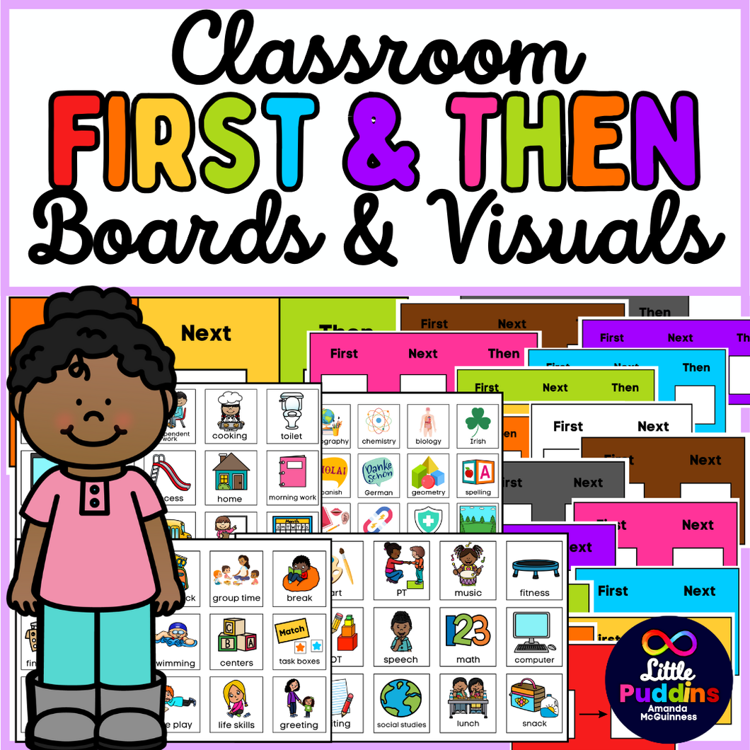 Classroom First and Then Visuals Set