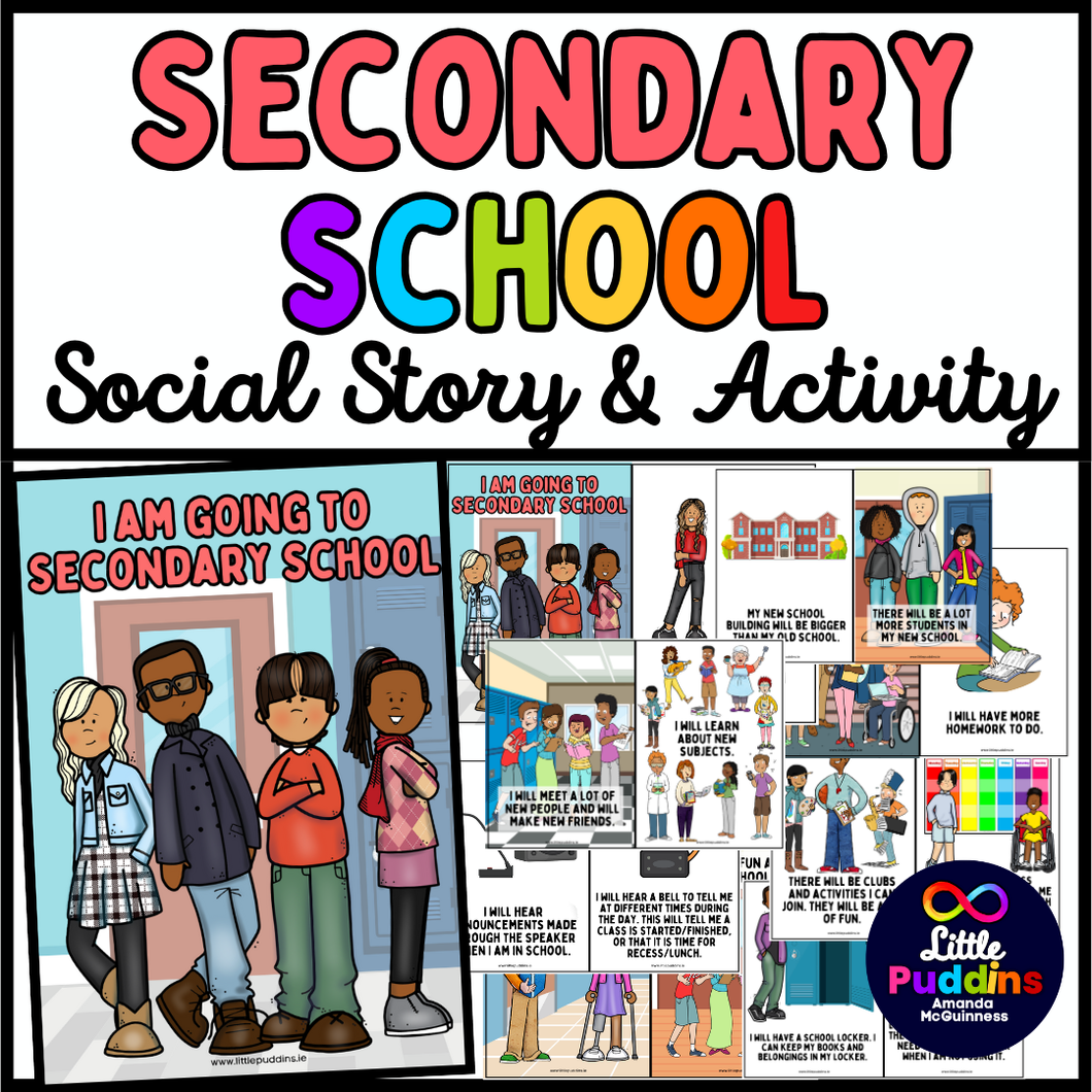 Going to Secondary School Autism Social Story and Discussion Cards