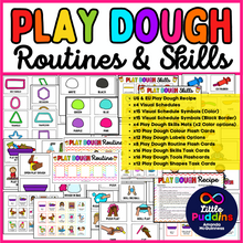 Load image into Gallery viewer, Play Doh / Dough Skills- Routines - Schedules - Task Cards
