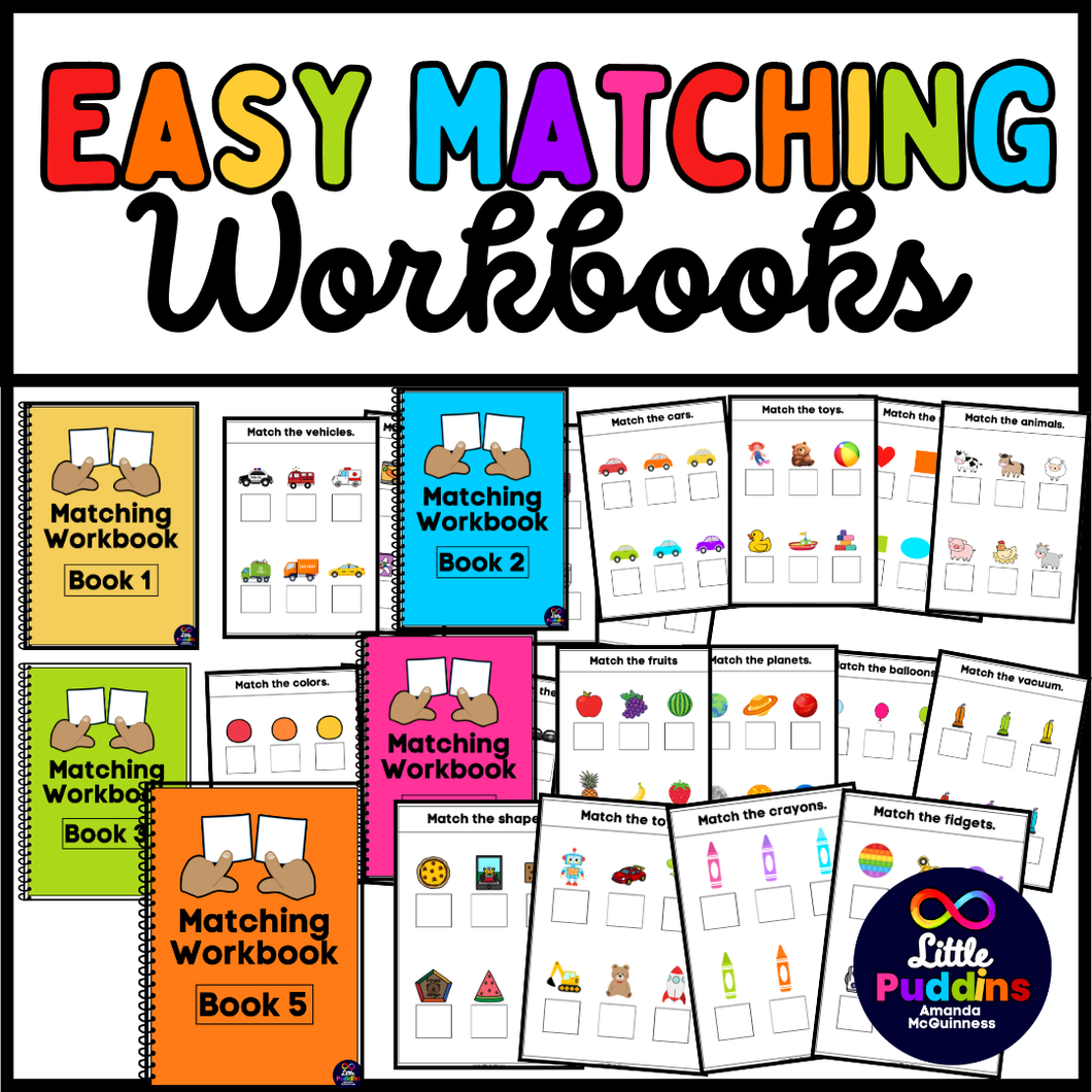 Easy Matching Workbooks for Autism