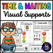 Load image into Gallery viewer, Time Waiting Transitions Visual Supports For Autism Special Education
