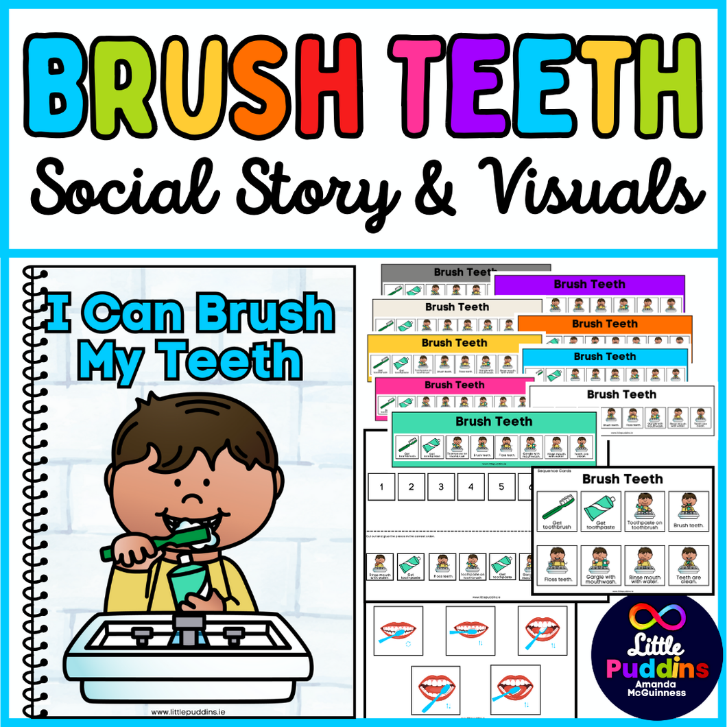 Brushing Teeth Social Story and Visuals