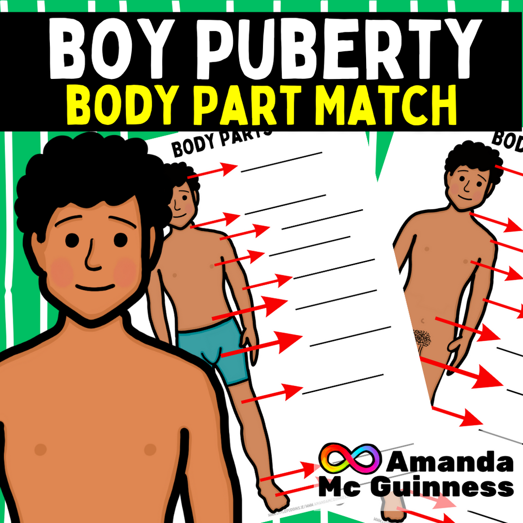 Puberty Body Part Identification Match - Autism / Intellectual Disability