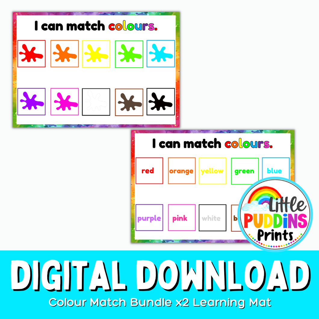Colour Learning Mats Bundle