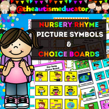 Load image into Gallery viewer, Nursery Rhyme Choice Board and Symbols
