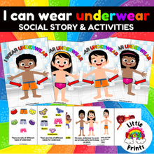 Load image into Gallery viewer, I can wear underwear Social Story &amp; Activity Set
